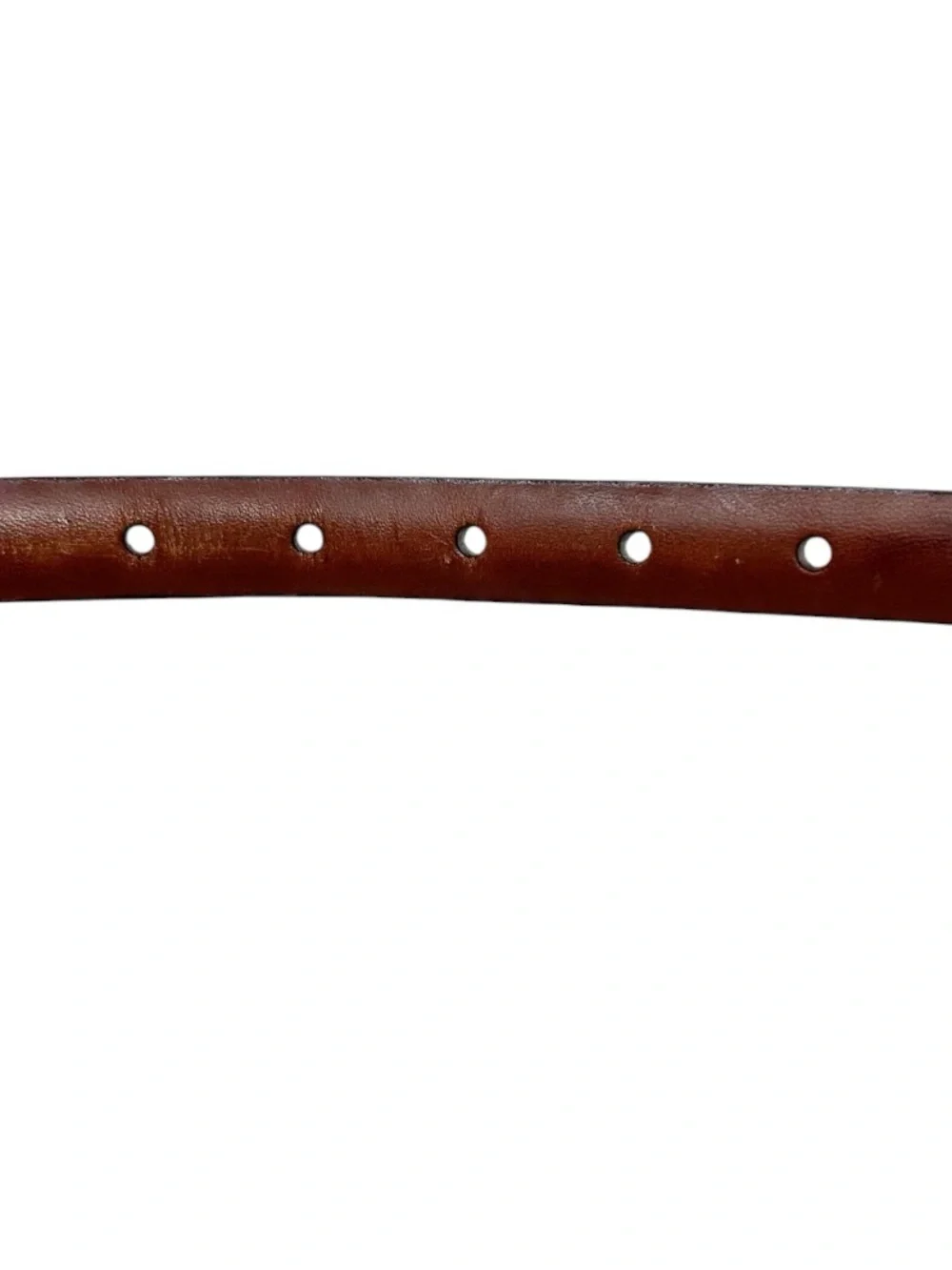 Genuine Italian Leather Skinny Belt